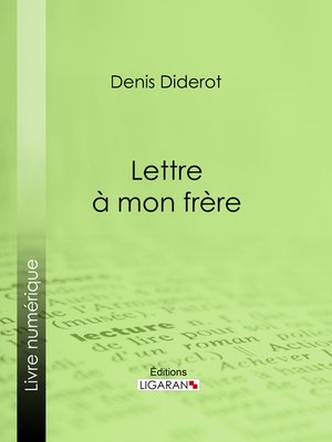 cover image of Lettre à mon frère
